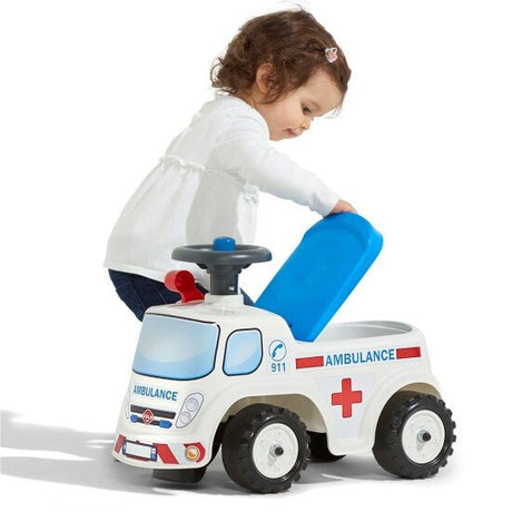 Ambulanssi ride - on säilytystilalla, ratti ja äänitorvi FALK - KarelianStore