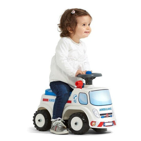Ambulanssi ride - on säilytystilalla, ratti ja äänitorvi FALK - KarelianStore