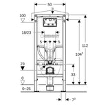 Asennusteline Geberit Duofix Sigma SAWA 112cm PE - X - KarelianStore