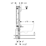 Asennusteline Geberit Duofix Sigma SAWA 112cm PE - X - KarelianStore