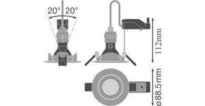 Alasvalo Ledvance Spot Sp Kit 8W 940 GU10 4000K Valkoinen