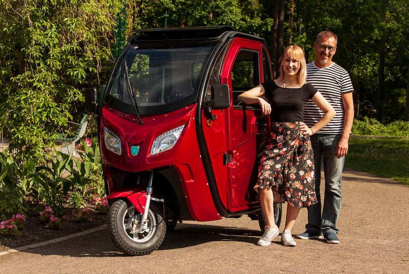 Autokruiser, Burgundy red 7.2kWh litium akku ja 10A laturi - KarelianStore
