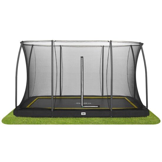 Comfort Edition maatrampoliini 366 x 244 cm, musta, sisältää turvaverkon Salta - KarelianStore