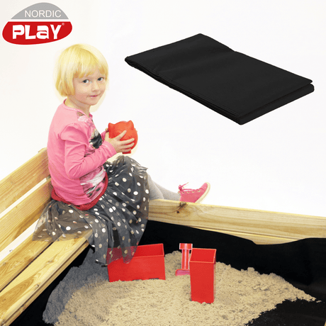 Hiekkalaatikon pohjakangas 170 x 170 cm, musta NORDIC PLAY - KarelianStore