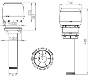 Huippuimuri Vilpe Eco Flow 125C 400 Musta - KarelianStore