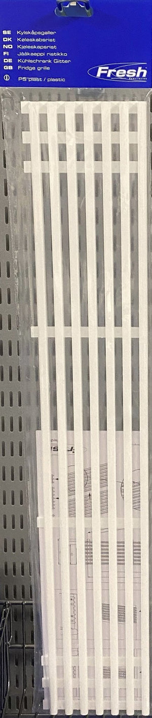 Jääkaappisäleikkö FRESH 100X600 mm Valkoinen - KarelianStore