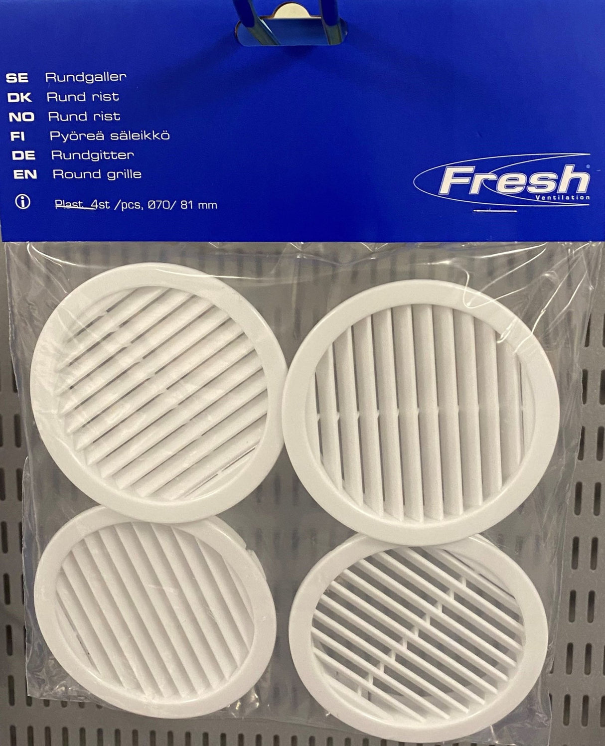 Kalustesäleikkö FRESH pyöreä D81mm VALK. sis. 4 KPL - KarelianStore
