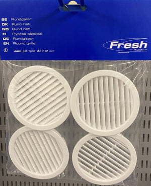 Kalustesäleikkö FRESH pyöreä D81mm VALK. sis. 4 KPL - KarelianStore