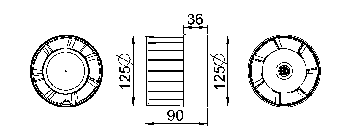 Kanavapuhallin Opal WKA125 - KarelianStore