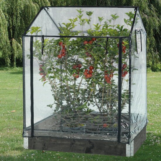 Kasvihuone lavakaulukselle korkea, 115 x 76 x 110/130 cm - KarelianStore