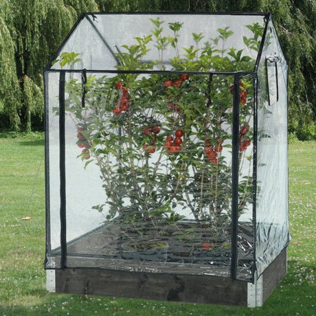 Kasvihuone lavakaulukselle korkea, 115 x 76 x 110/130 cm - KarelianStore