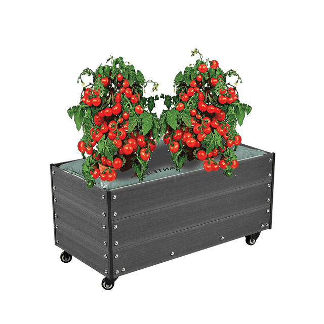 Kasvilava pyörillä, komposiitti, 36 x 50 x 90 cm HORTUS - KarelianStore