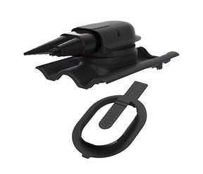 Kattoläpivienti Vilpe Click Solar Tiili Musta - KarelianStore