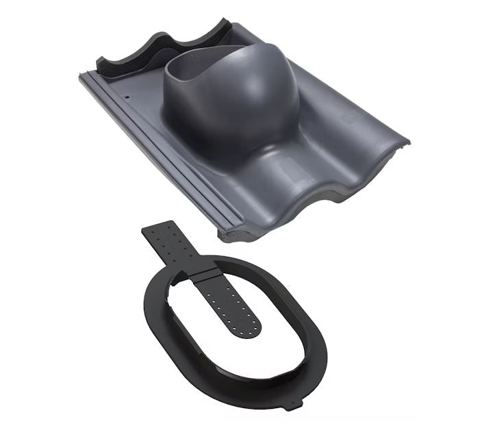 Kattoläpivienti Vilpe Click Tiili Harmaa - KarelianStore