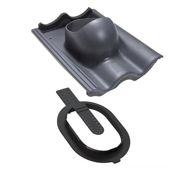 Kattoläpivienti Vilpe Click Tiili Harmaa - KarelianStore