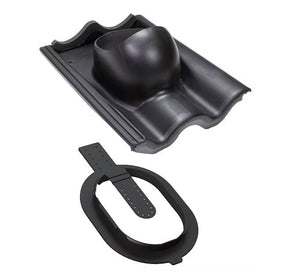 Kattoläpivienti Vilpe Click Tiili Musta - KarelianStore