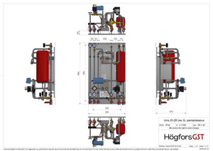 Kaukolämpökeskus HÖGFORSGST UNIS 25 - 2R OUMAN - KarelianStore