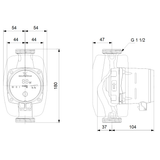 Käyttövesipumppu Grundfos Alpha1 25 - 60 N 180 - KarelianStore