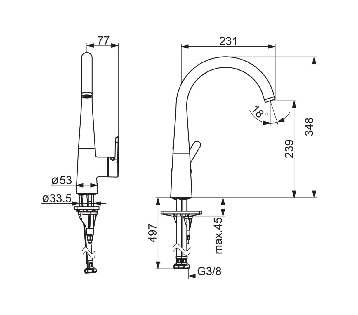 Keittiöhana Oras Inspera 3030F - KarelianStore