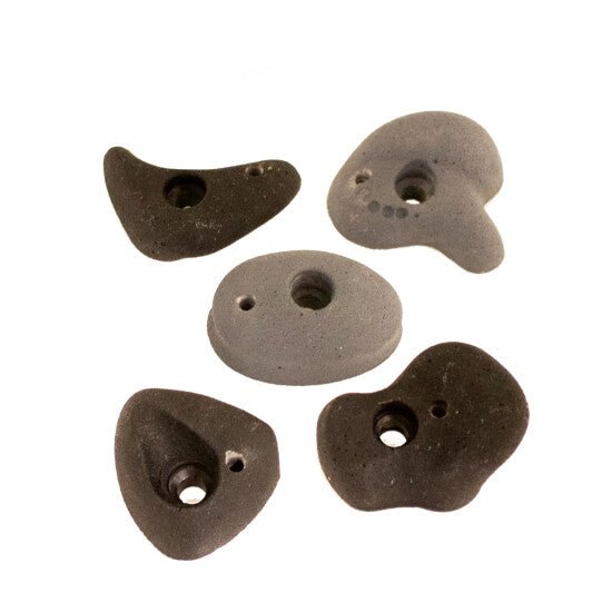 Kiipeilyotteet, musta/harmaa, 5 kpl. mukana kiinnitystarpeet NORDIC PLAY - KarelianStore