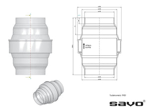 Kondenssivedenkerääjä Liesituulettimeen Savo 125/150 mm - KarelianStore