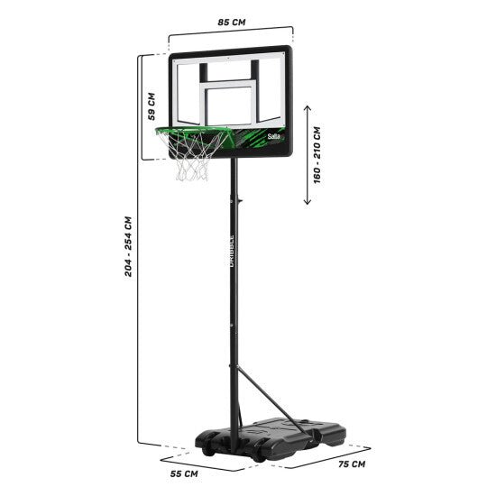 Koripalloteline Dribble Salta 83 x 254 x 130 cm - KarelianStore