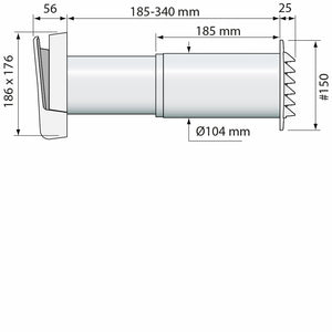 Korvausilmaventtiili Fresh TL100C - KarelianStore