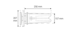 Korvausilmaventtiili Velco VTS - 160 - KarelianStore