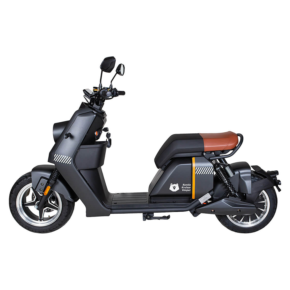 Kruiser Vesper mopo 45km/h Musta Grafiitti 1,2 kWh akulla - KarelianStore