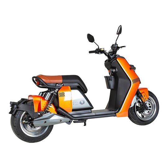 Kruiser Vesper mopo 45km/h Oranssi Grafiitti 2,4 kWh akulla - KarelianStore