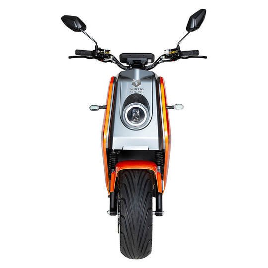 Kruiser Vesper mopo 45km/h Oranssi Grafiitti 2,4 kWh akulla - KarelianStore