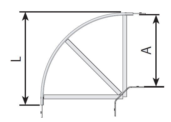 Kulmakappale SYSTEMAL - PRESTO NB020 200mm 90AST - KarelianStore