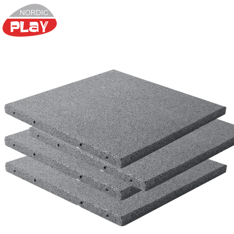 Kumilaatta 50 x 50 x 3 cm harmaa NORDIC PLAY Active 7,5 m2, 30 kpl. - KarelianStore