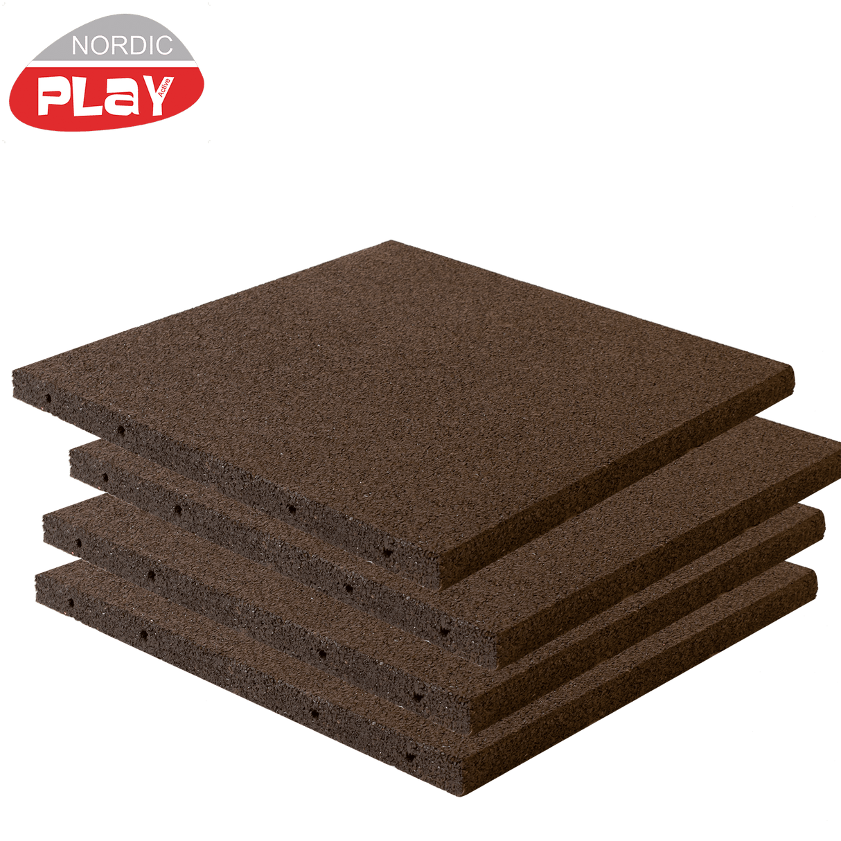 Kumilaatta 50 x 50 x 3 cm musta NORDIC PLAY Active 7,5 m2 - 30 kpl. - KarelianStore