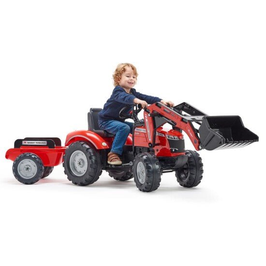 Kuormaajalla ja peräkärryllä FALK Massey Ferguson - KarelianStore
