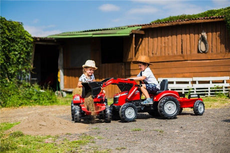 Kuormaajalla ja peräkärryllä FALK Massey Ferguson - KarelianStore