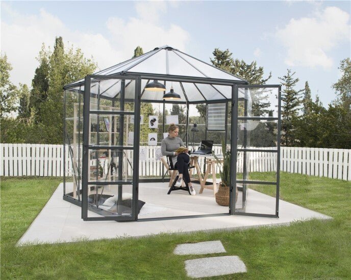 Kuusikulmainen kasvihuone Oasis 8,6 m2 Palram - Canopia - KarelianStore