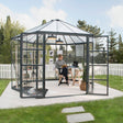 Kuusikulmainen kasvihuone Oasis 8,6 m2 Palram - Canopia - KarelianStore