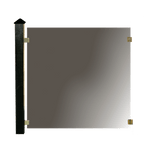 Lasinen puutarha - aita, jatkomoduuli: 1 x 100x100cm, 1 x tolppa, 1 x hattu HORTUS - KarelianStore