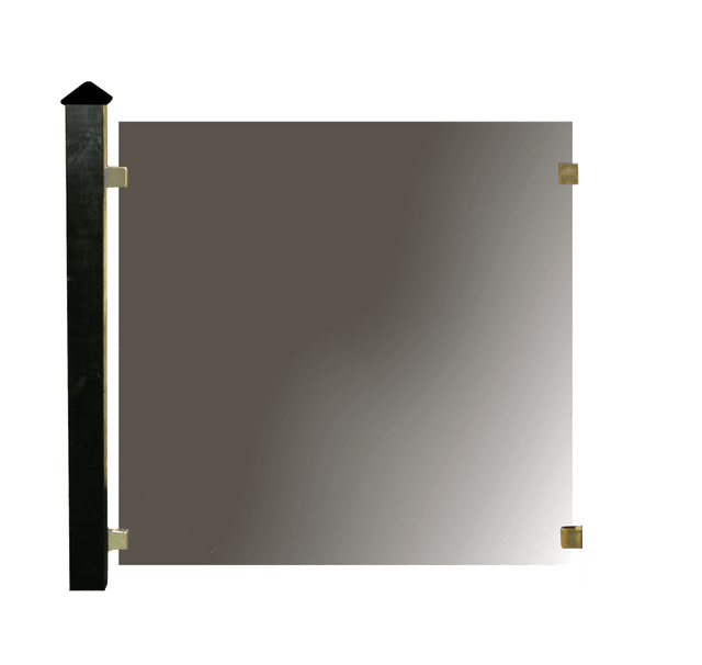 Lasinen puutarha - aita, jatkomoduuli: 1 x 100x100cm, 1 x tolppa, 1 x hattu HORTUS - KarelianStore
