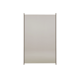 Lasipaneeli alumiinitolpille, 150 x 95 cm, musta lasi HORTUS - KarelianStore