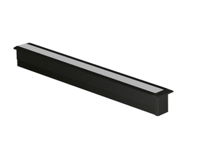 LED - Profiili Saas Highline Strip Rail 08x12 Uppo Musta 2500 mm - KarelianStore