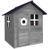 Leikkimökki harmaa/musta 158 x 148 x 132 cm NORDIC PLAY - KarelianStore