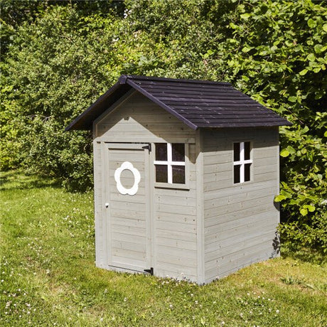 Leikkimökki harmaa/musta 158 x 148 x 132 cm NORDIC PLAY - KarelianStore