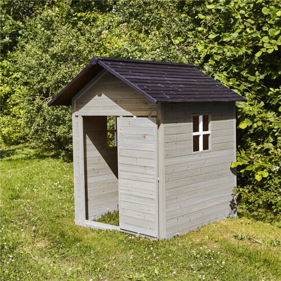 Leikkimökki harmaa/musta 158 x 148 x 132 cm NORDIC PLAY - KarelianStore