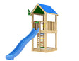 Leikkitorni Jungle Gym Lodge 2.1 ja sininen liukumäki - KarelianStore
