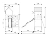Leikkitorni Jungle Gym Mansion 2.1 ilman liukumäkeä - KarelianStore