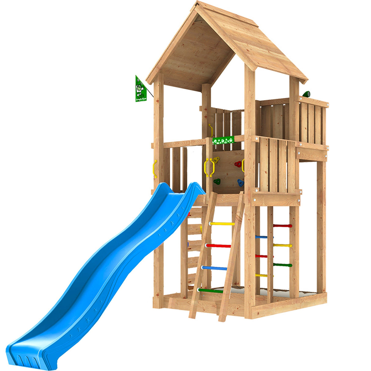 Leikkitorni Jungle Gym Palace 2.1 ilman liukumäkeä - KarelianStore