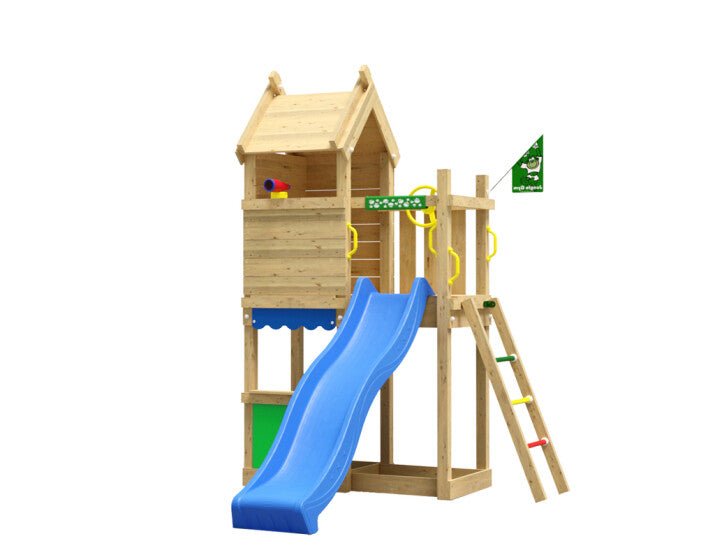 Leikkitorni Jungle Gym Resort, sininen liukumäki - KarelianStore