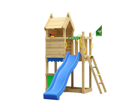 Leikkitorni Jungle Gym Resort, sininen liukumäki - KarelianStore
